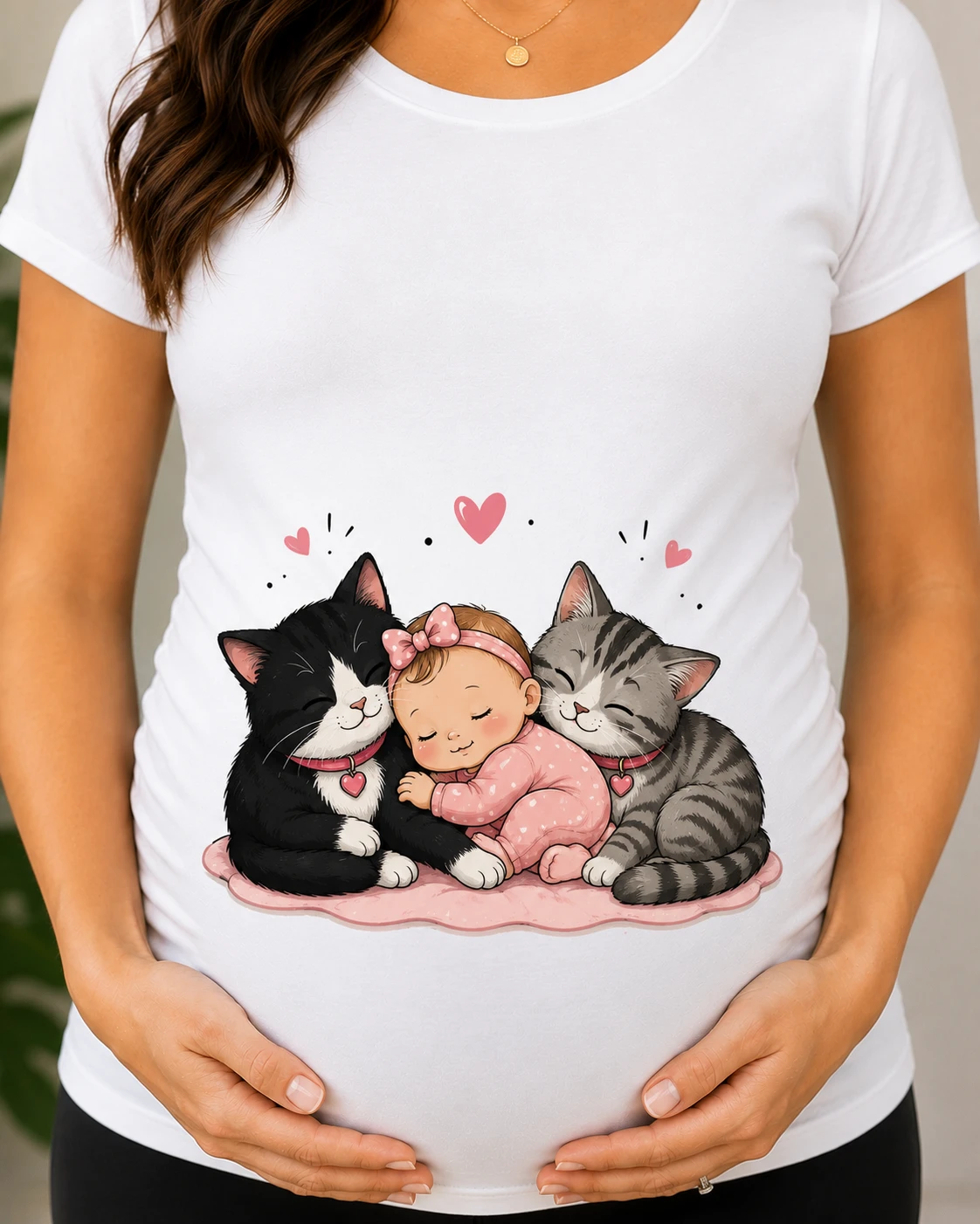 Maternity T-Shirt - Baby Loading & Hello World Designs - photo 3