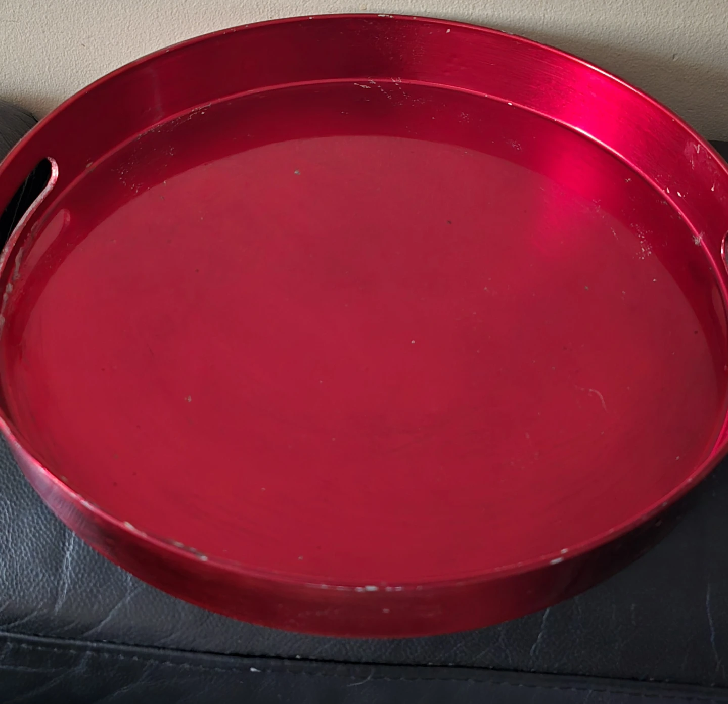 Red Oval Serving Tray - photo 2