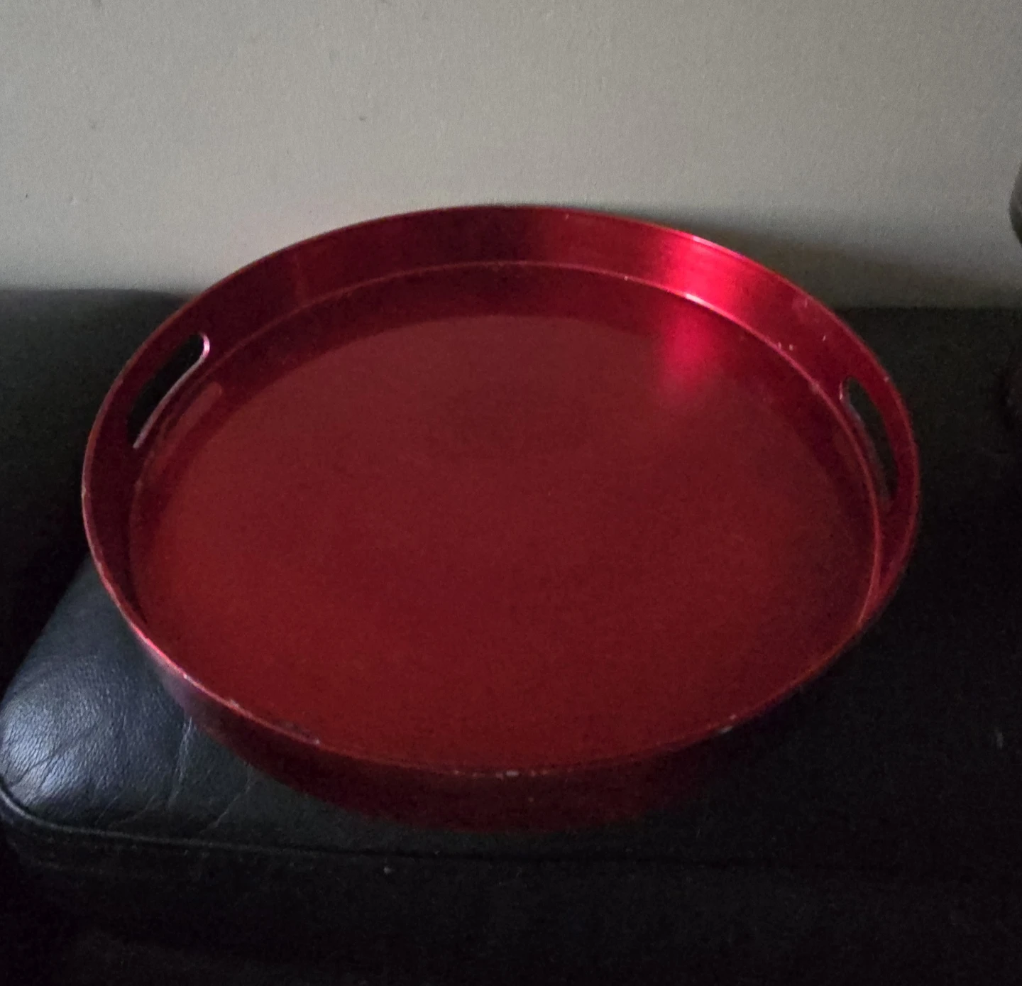 Red Oval Serving Tray - photo 3