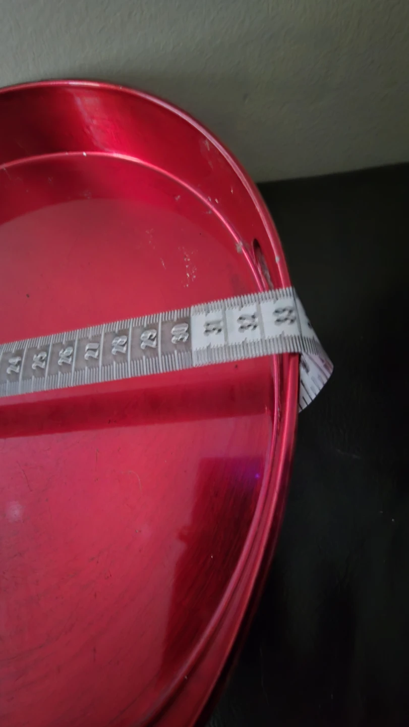 Red Oval Serving Tray - photo 4