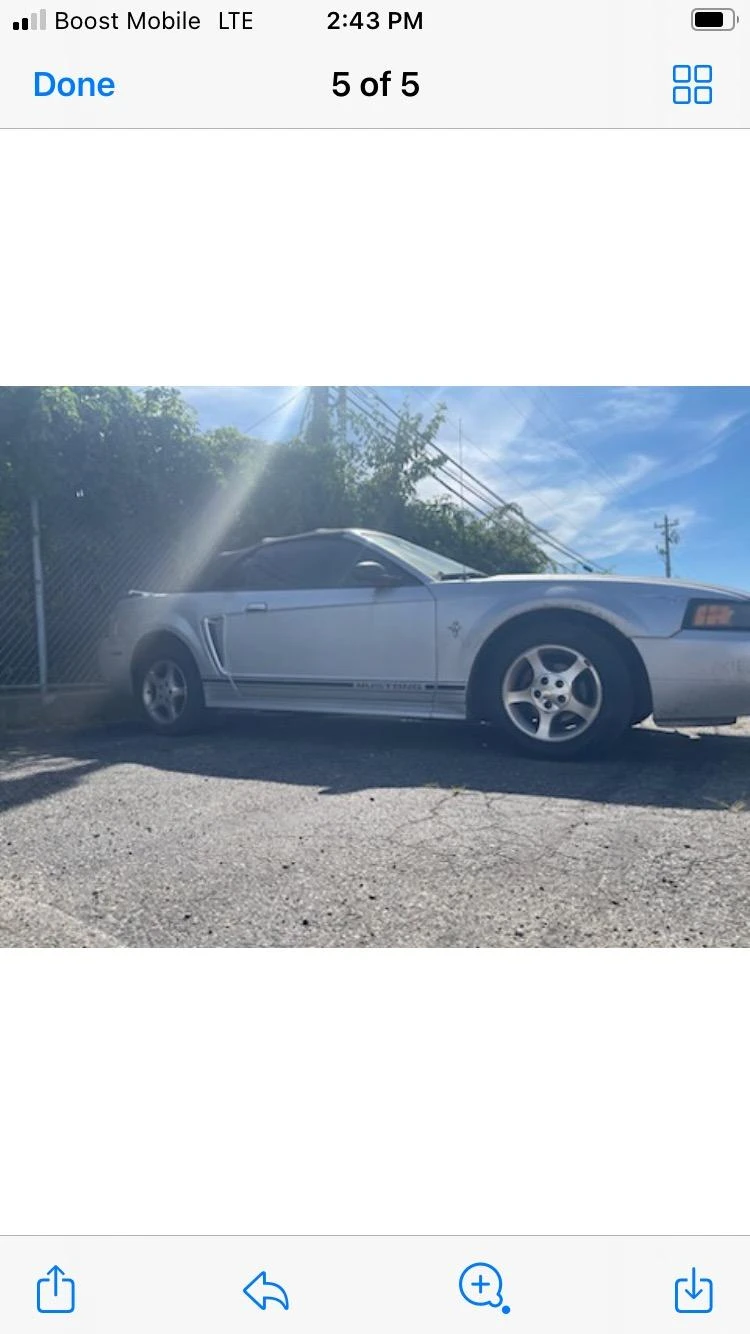 2001 Silver Ford Mustang Convertible - photo 4