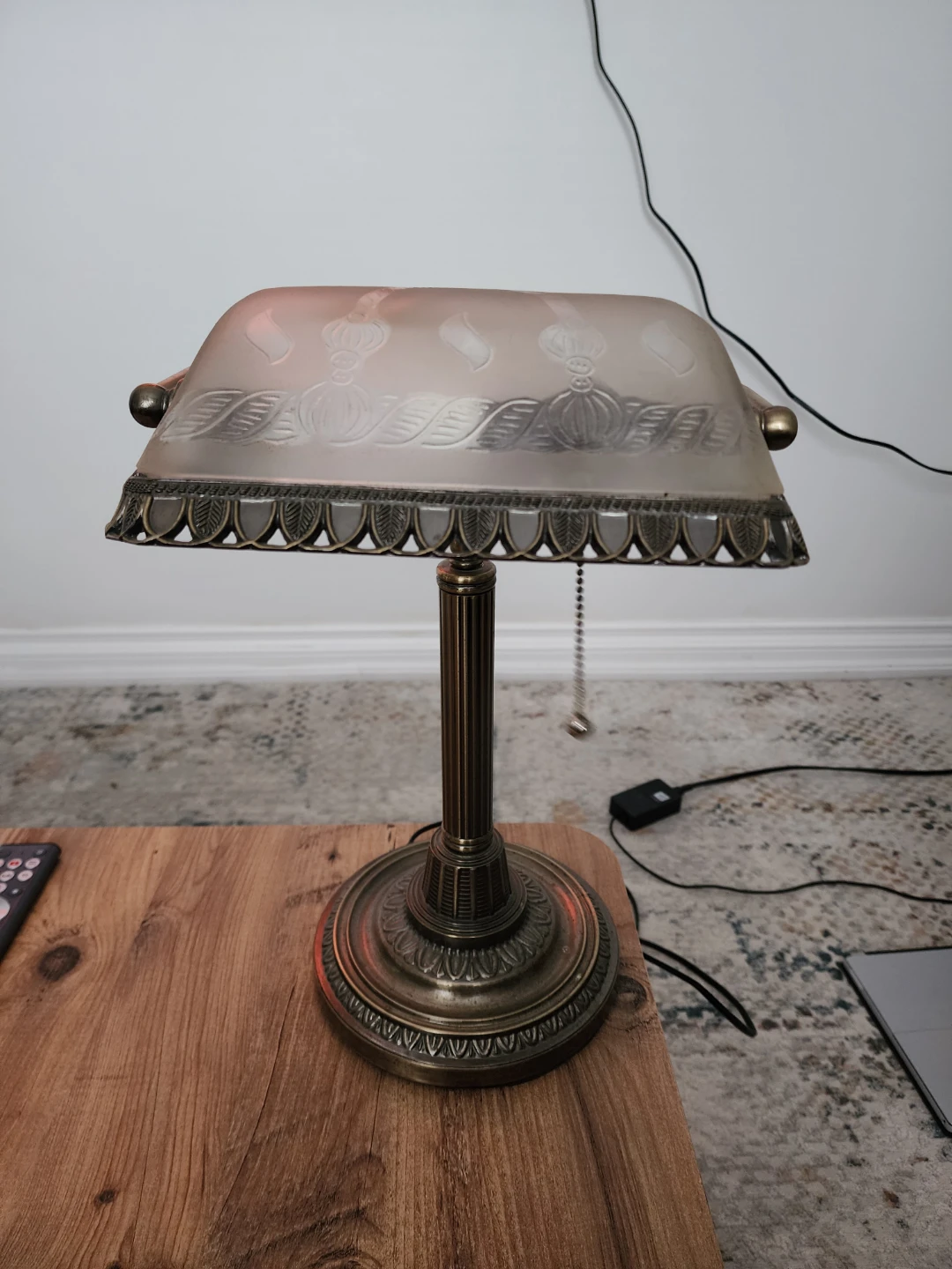 Vintage Banker Lamp