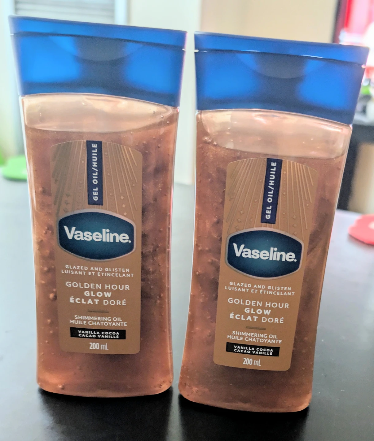 Pack of 2 Vaseline Glazed and Glisten Golden Hour Glow Body Gel - photo 2