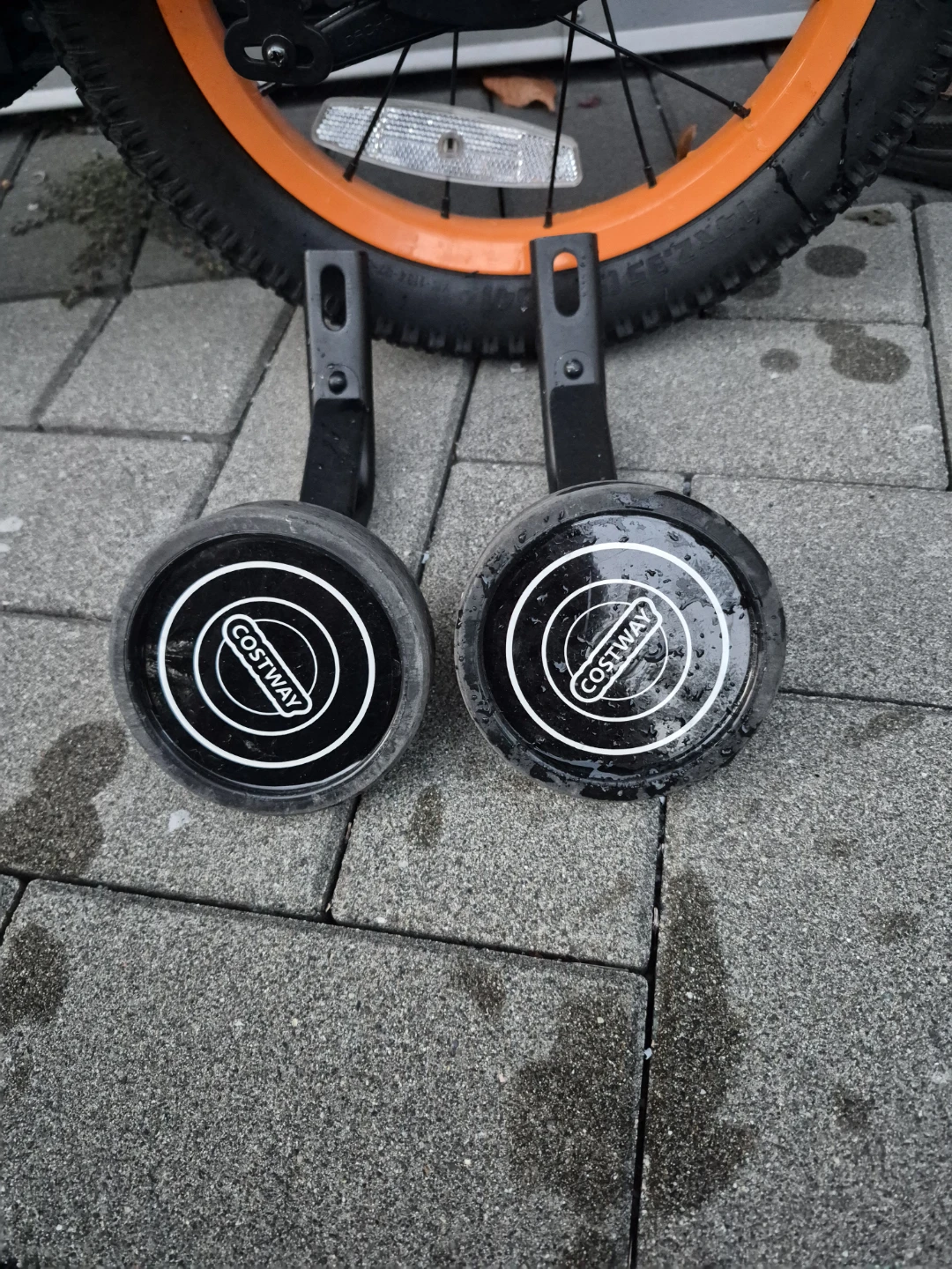 Costway Outer Space Kids Bike with Training Wheels - photo 2