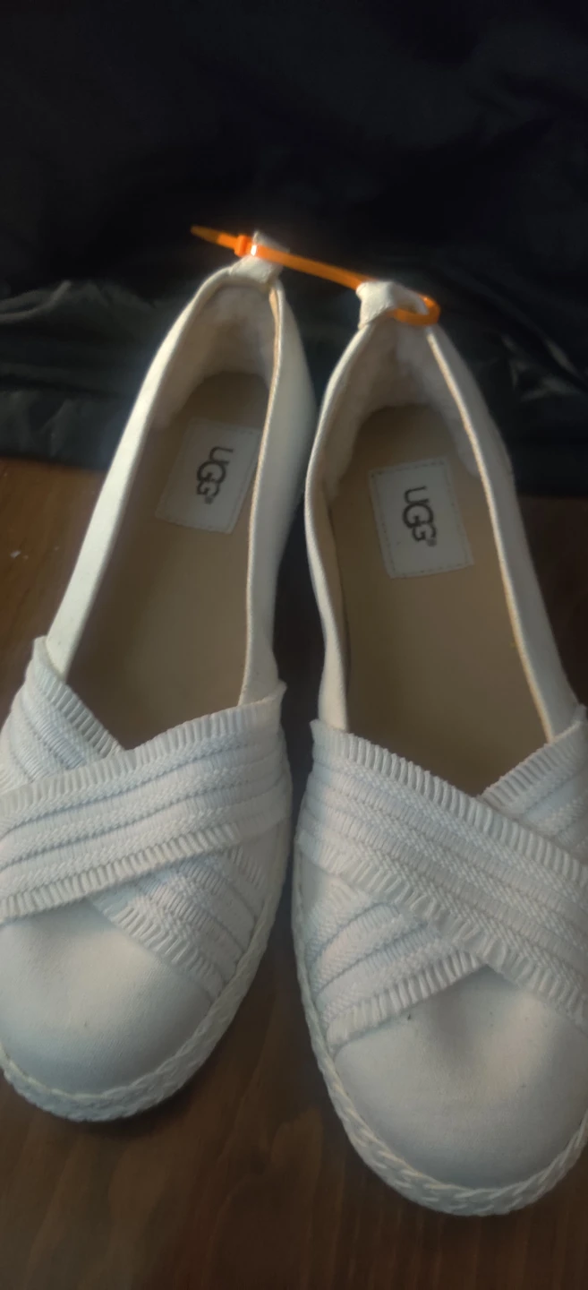 UGG Women's White Espadrille Flats