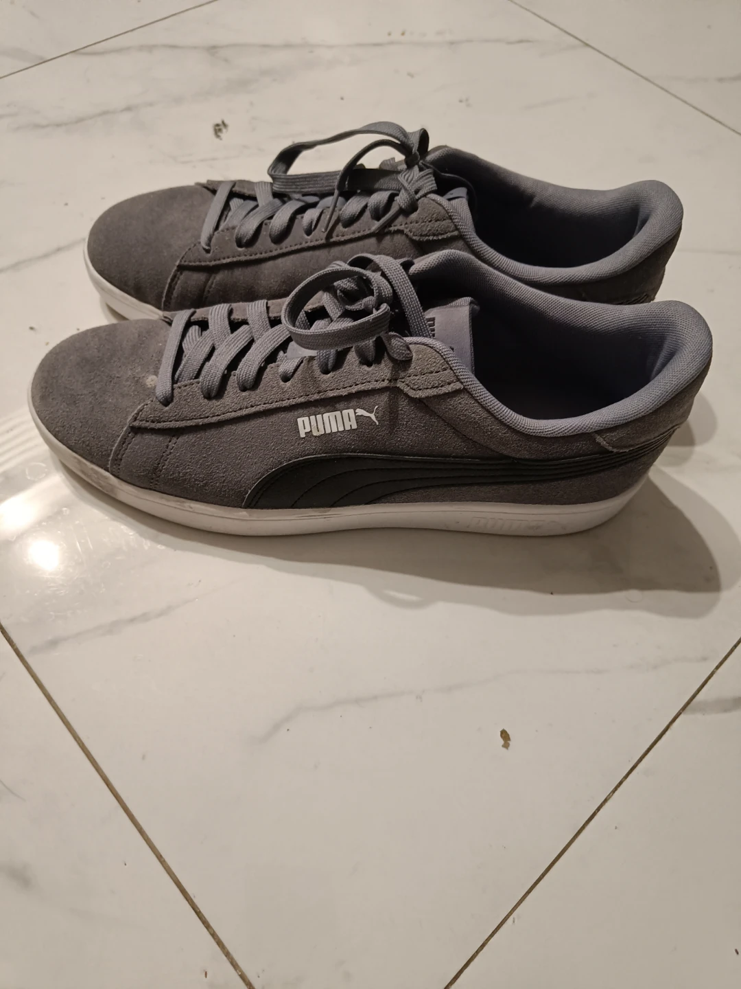 PUMA Smash 3.0 Suede Sneakers - Grey Size US 11.5 / UK 10.5)