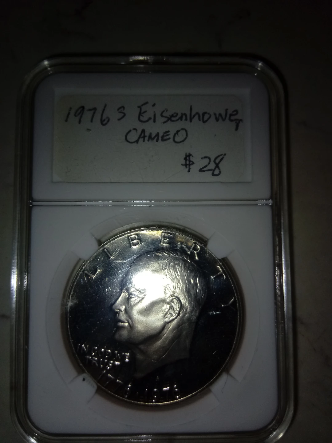 1976 S Eisenhower Cameo Dollar Coin