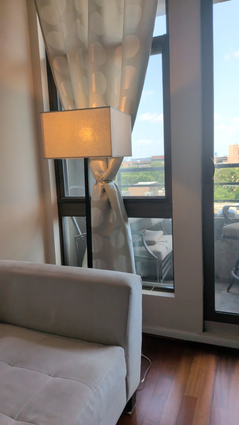Modern Floor Lamp with Rectangular Shade - photo 2