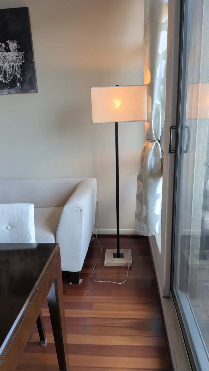 Modern Floor Lamp with Rectangular Shade - photo 3