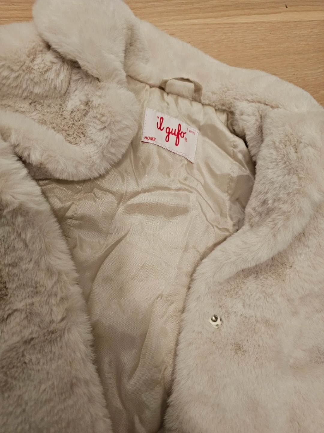 Il Gufo Faux Fur Coat - Cream - 4 Years - photo 3