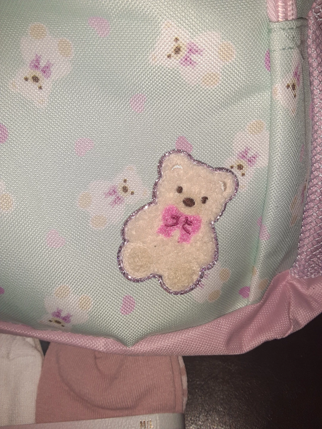 Girls Teddy Bear Backpack and Lunch Bag Set with Socks - photo 4