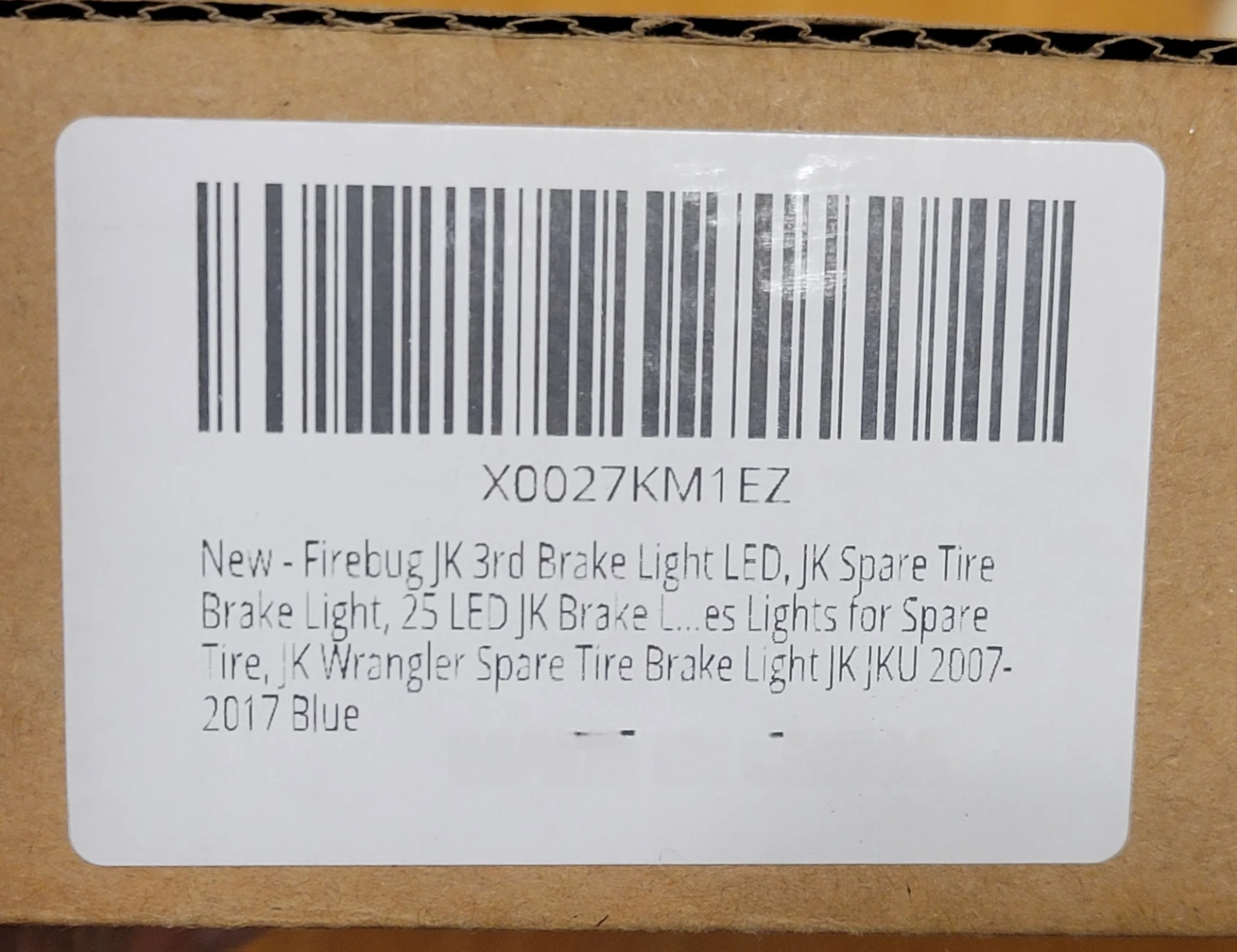 Spare Tire Brake Light LED Jeep Wrangler TJ JK JL / BLUE Light - photo 4