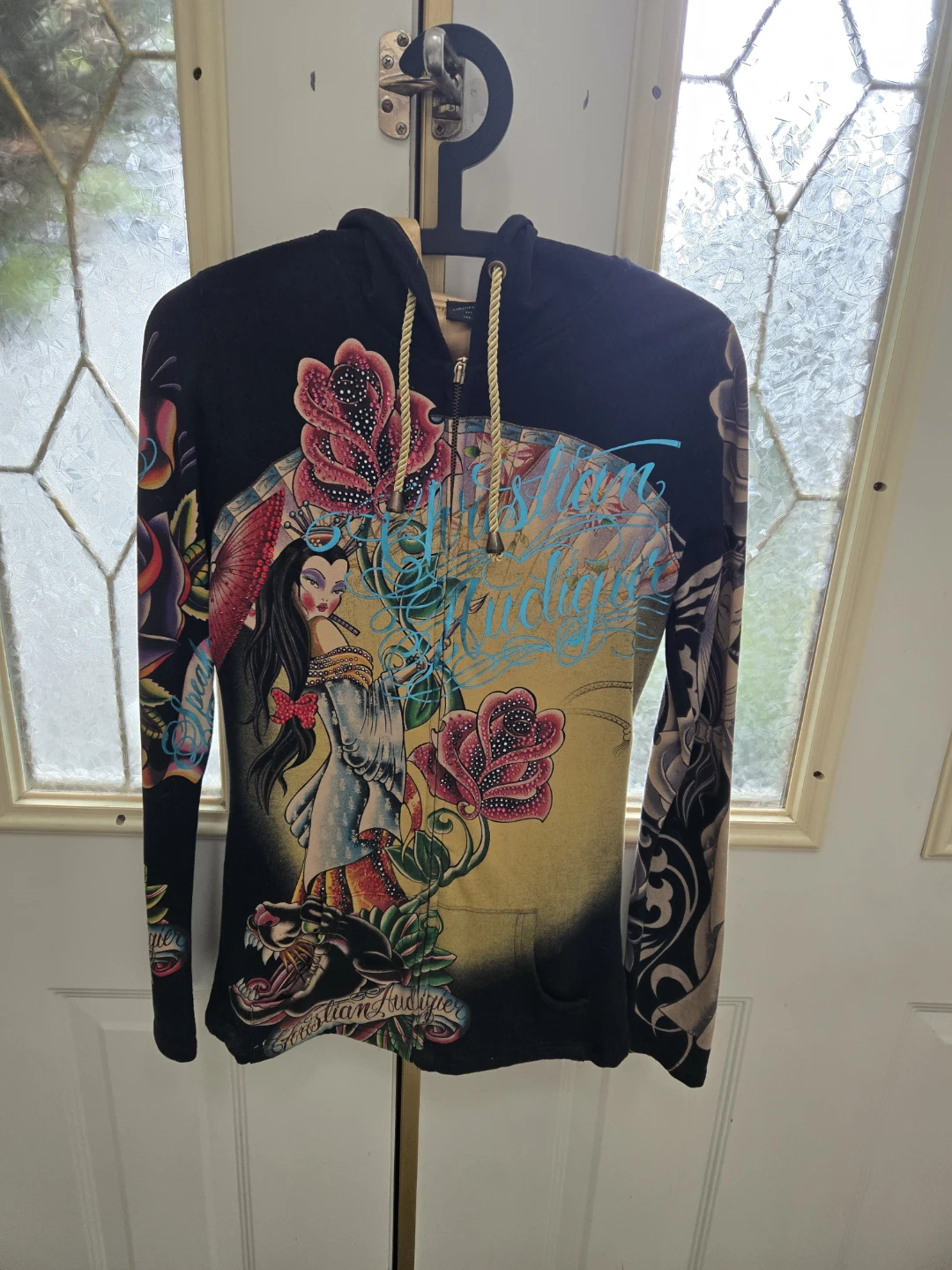 Christian Audigier Zip-Up Hoodie