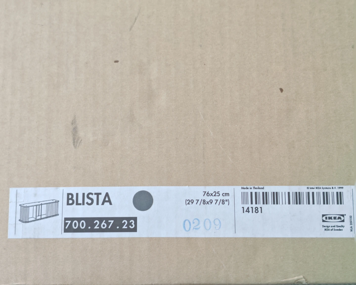 IKEA BLISTA Shelf – 76×25 cm – New in Box