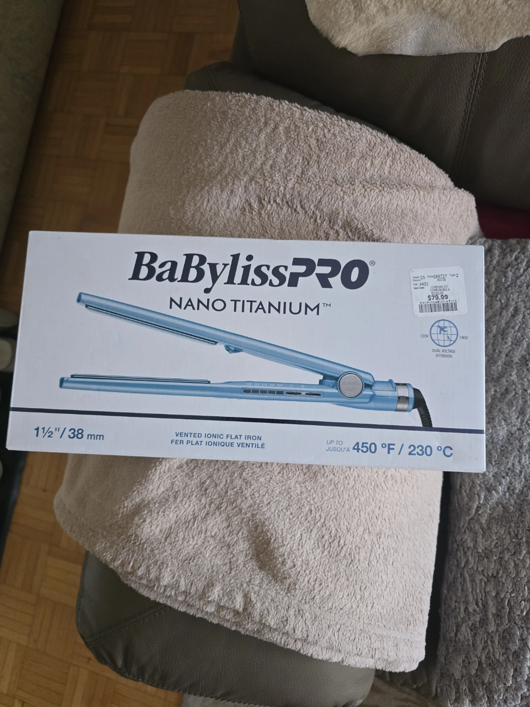 BaBylissPRO Nano Titanium Flat Iron - 1 1/2"