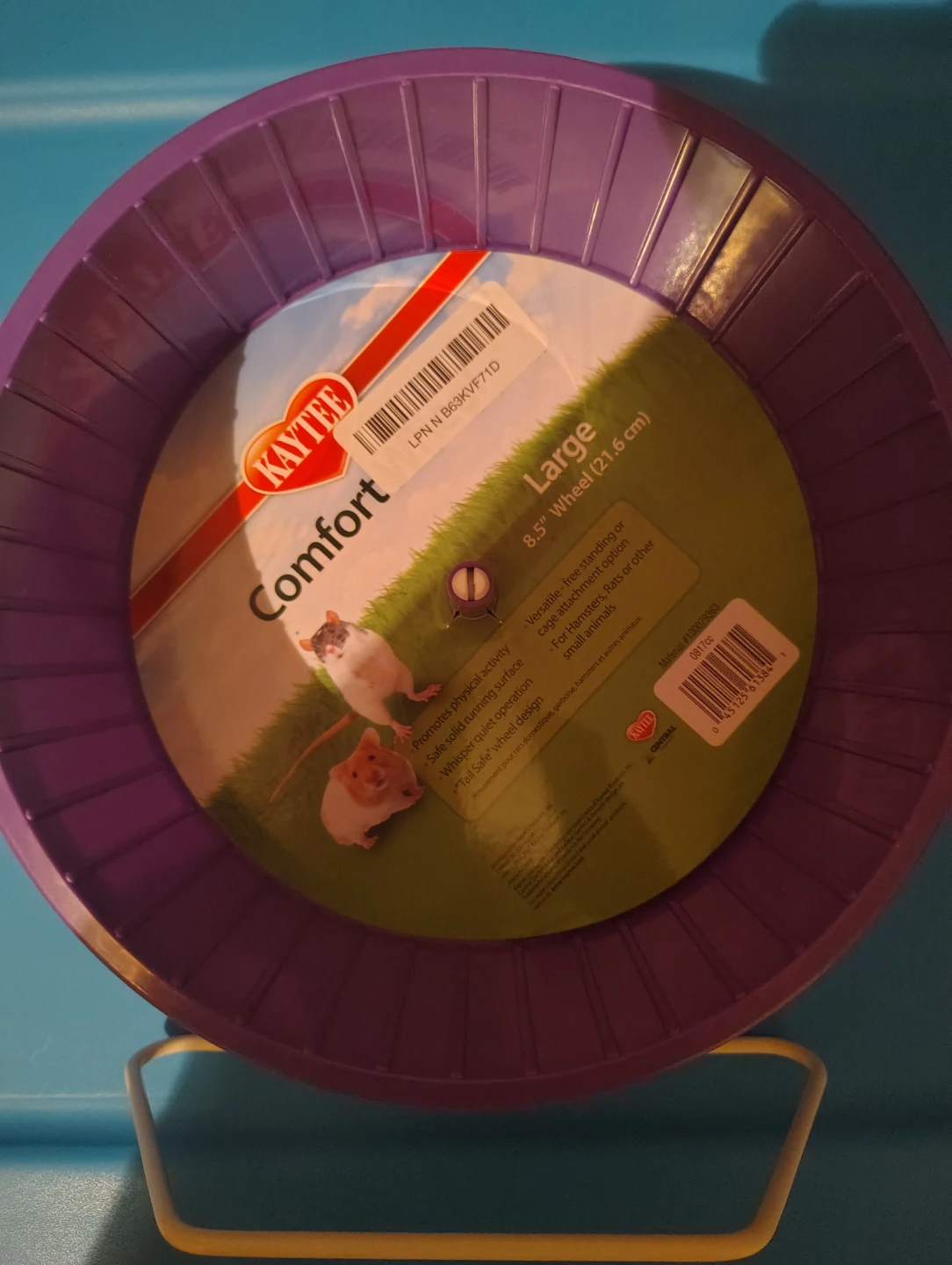 Kaytee Comfort Large 8.5" Hamster / Small Pet Exercise Wheel