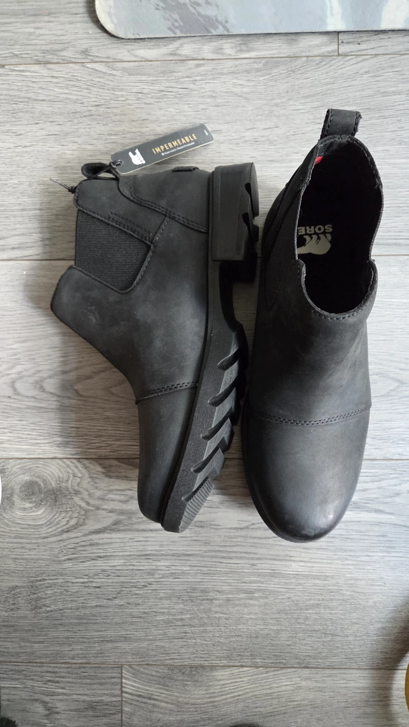 Sorel Black Waterproof Chelsea Boots W7.5 - photo 2