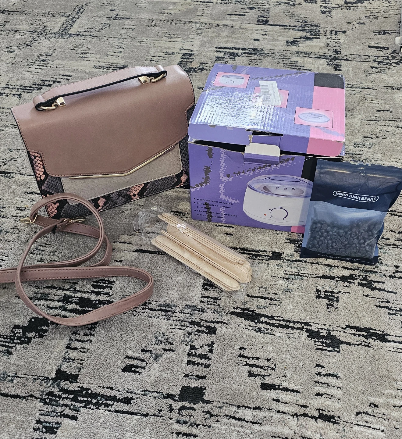 Wax Warmer Kit with Hard Wax Beans and Applicators