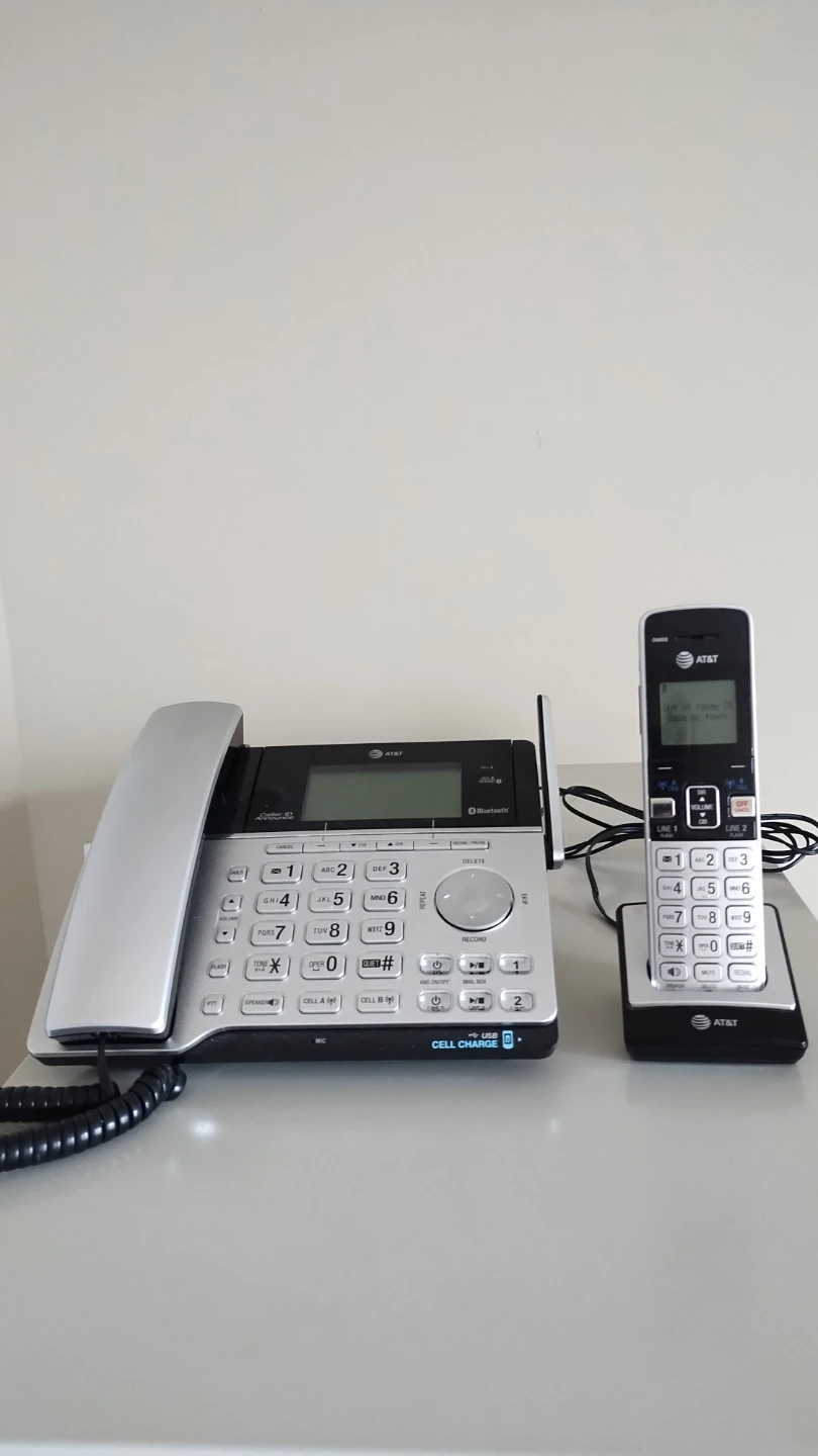AT&T Cordless Phone with Bluetooth and Cell Charging
