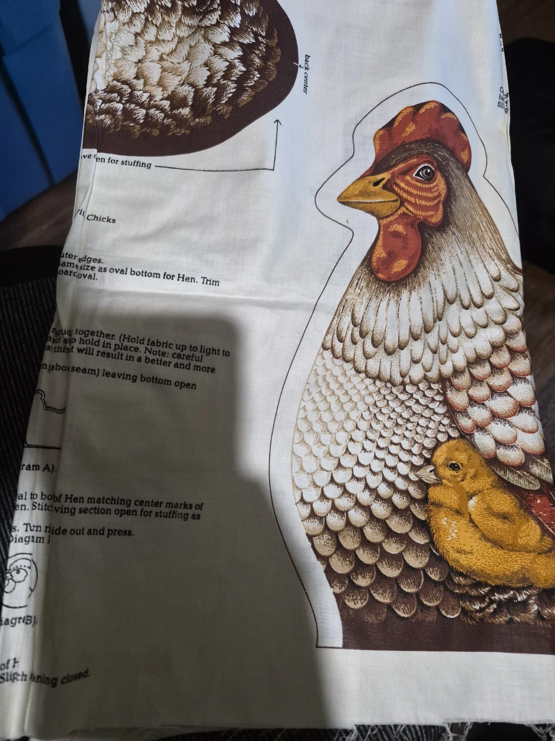 Chicken and Chick Fabric Panel - photo 2