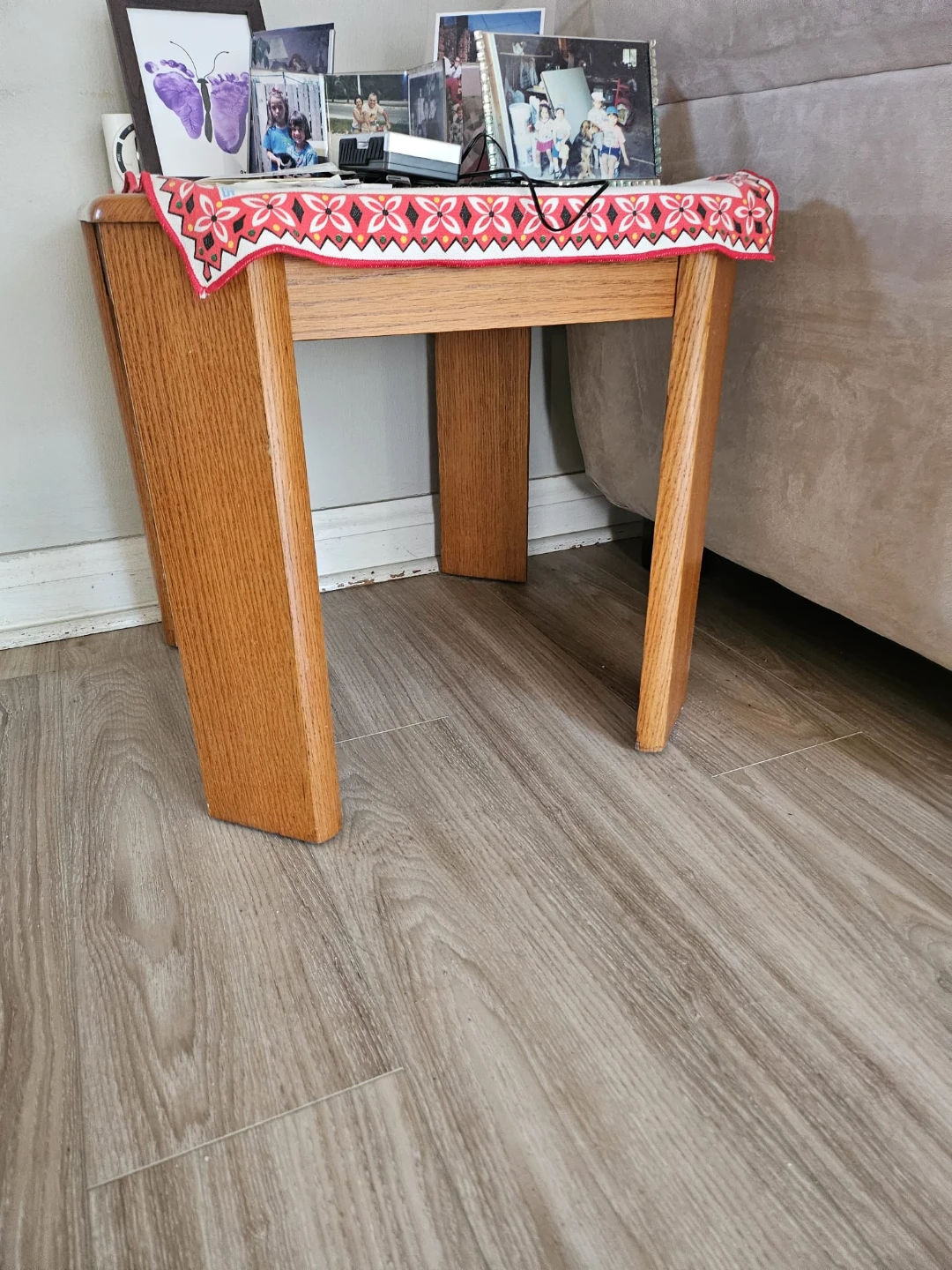 Oak Wood Coffee Table and 2 side tables