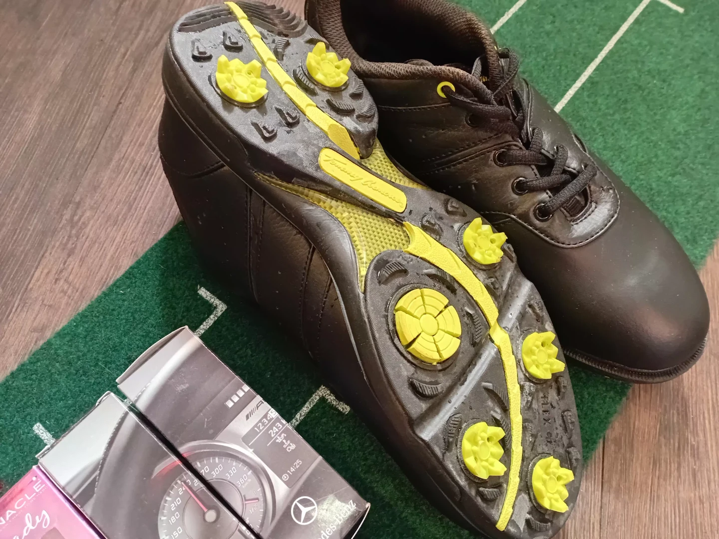 Black Golf Shoes with Spikes - photo 2