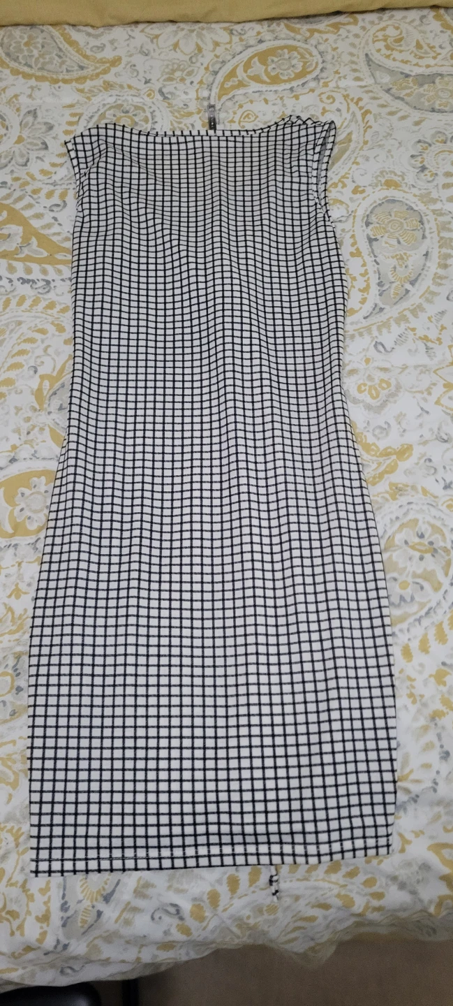 Women's Small Checkered Bodycon Dress - photo 3