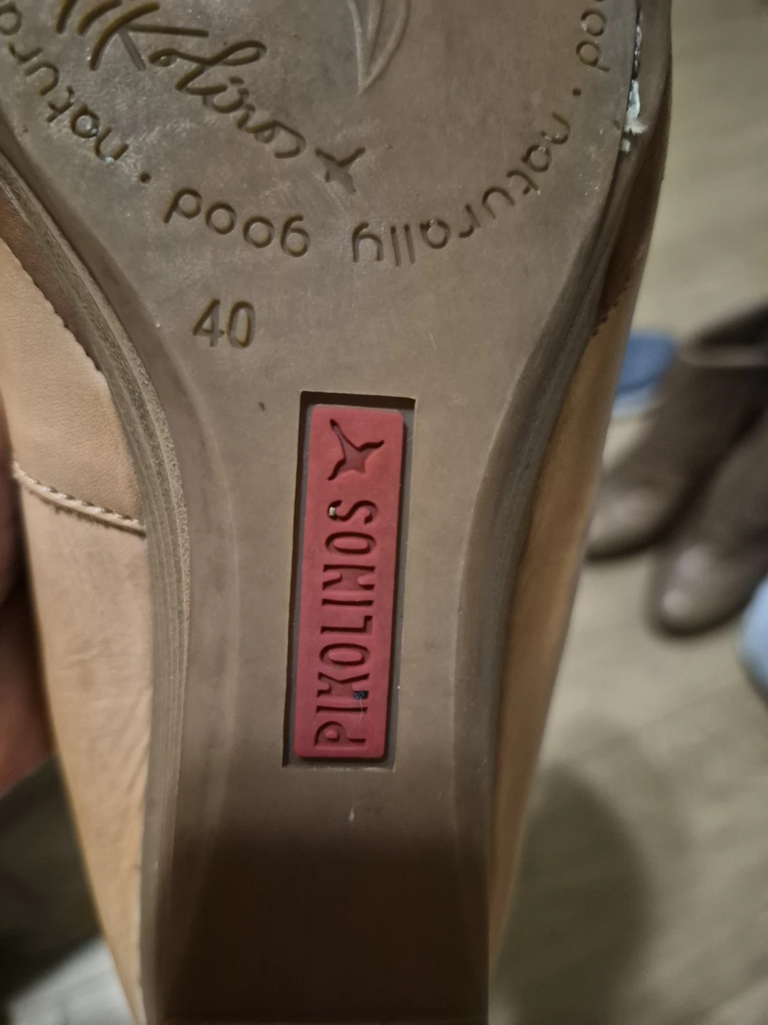 9.5 Pikolinos Tan Leather Wedge Ballet Flats Women's Size 40 - photo 2