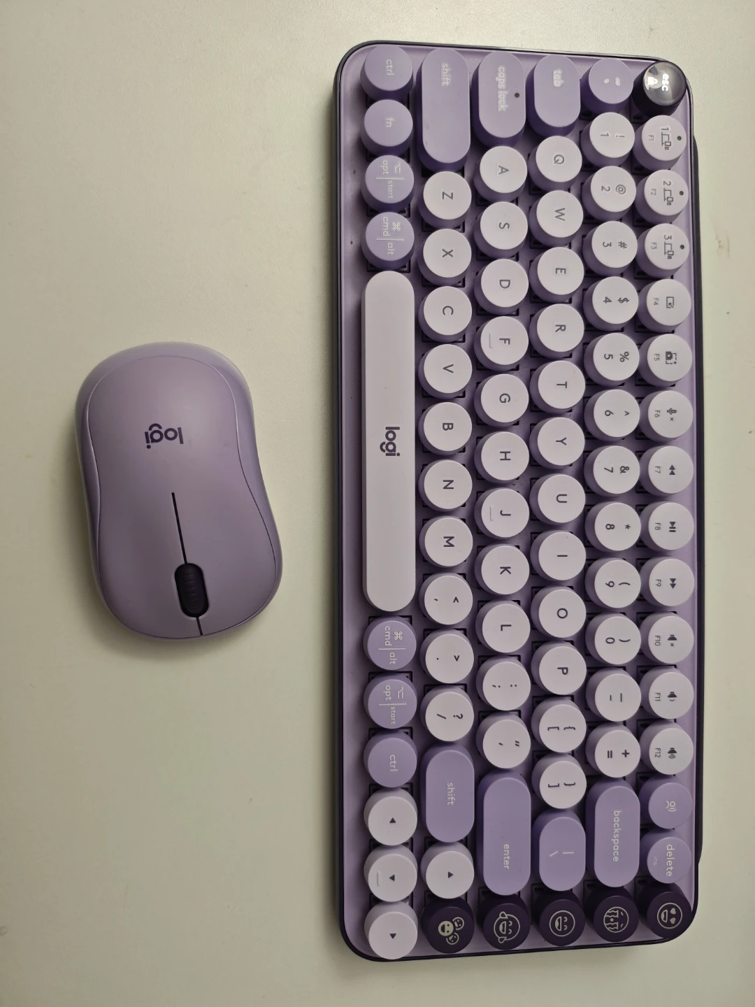 Logitech popkeys Wireless Keyboard and Mouse Combo - Lavender