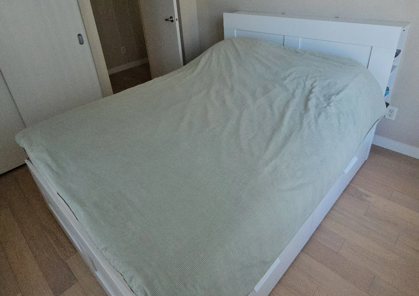 IKEA Friheten Sectional + Brimnes Queen Bed Set