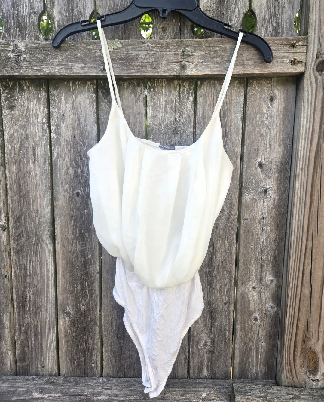Charlotte Russe White Bodysuit - Size S