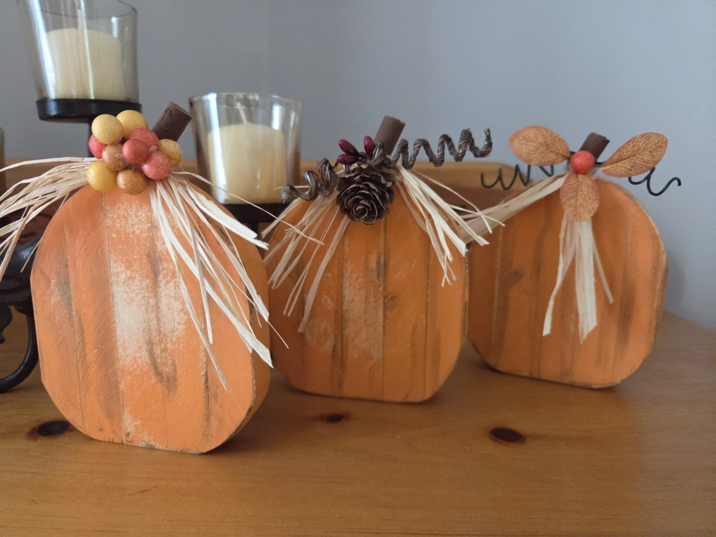 Mini wooden pumpkins - photo 3