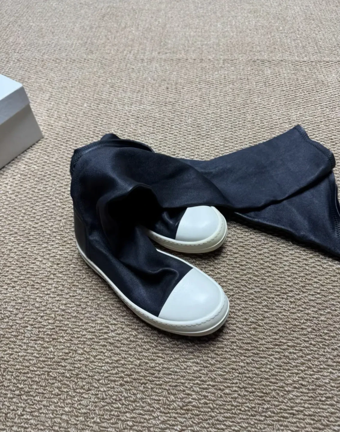 Womens Rick Owens Thigh High Boots - photo 4