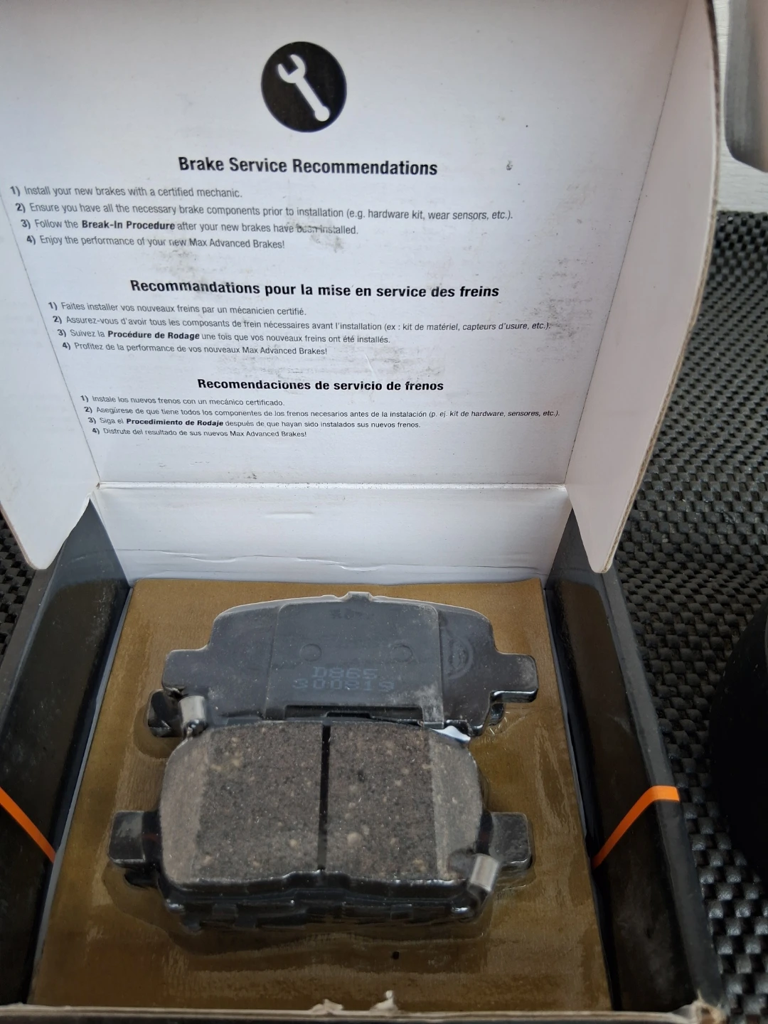 MAX Carbon Ceramic Disc Brake Pads D865 - photo 4