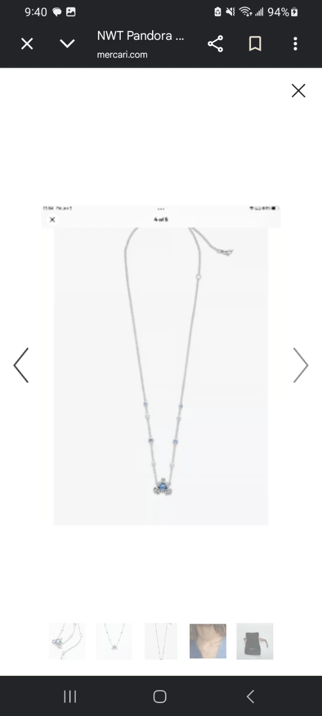 Pandora Sparkling Cinderella Carriage Necklace - photo 2