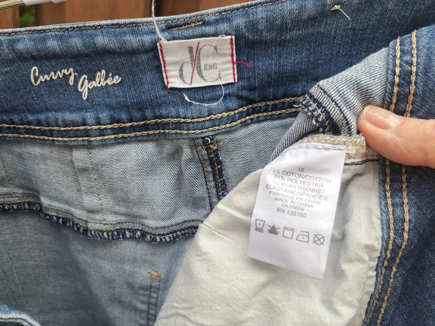 Curvy Galbie Jeans Capris Size 18 - photo 3