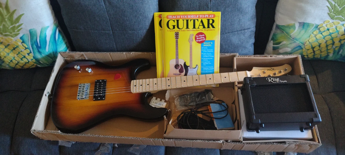 Rise Electric Guitar Starter Pack with Amp