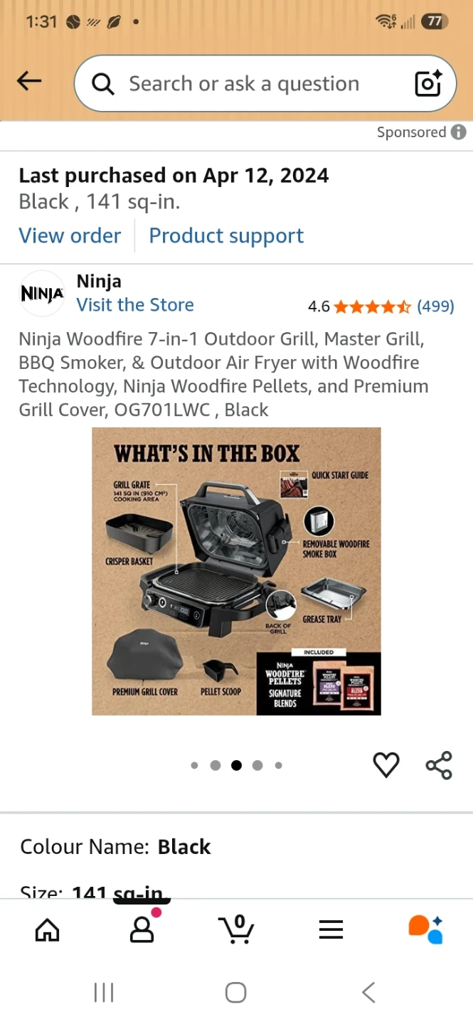 Ninja Woodfire Outdoor Grill OG701LWC plus extras - photo 4