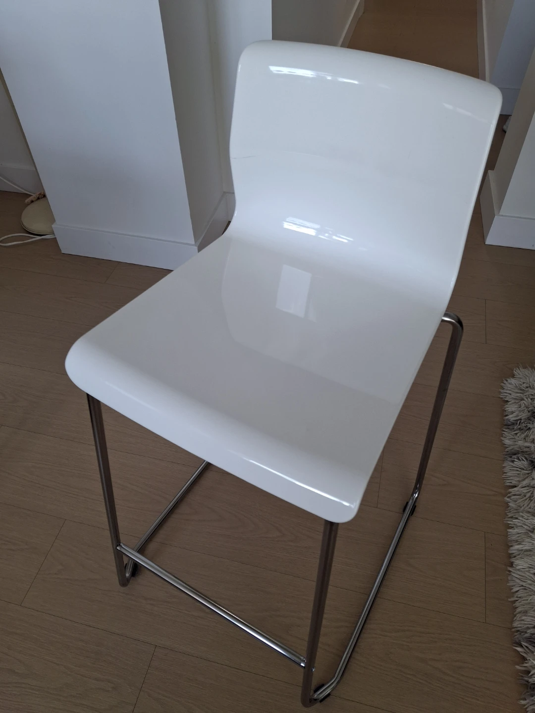 Ikea Bar Stool Counter Height White/Chrome Plated 66 cm - photo 5