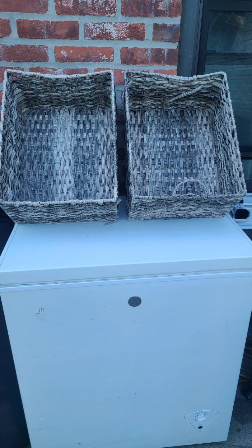 Woven Storage Baskets - Set of 2