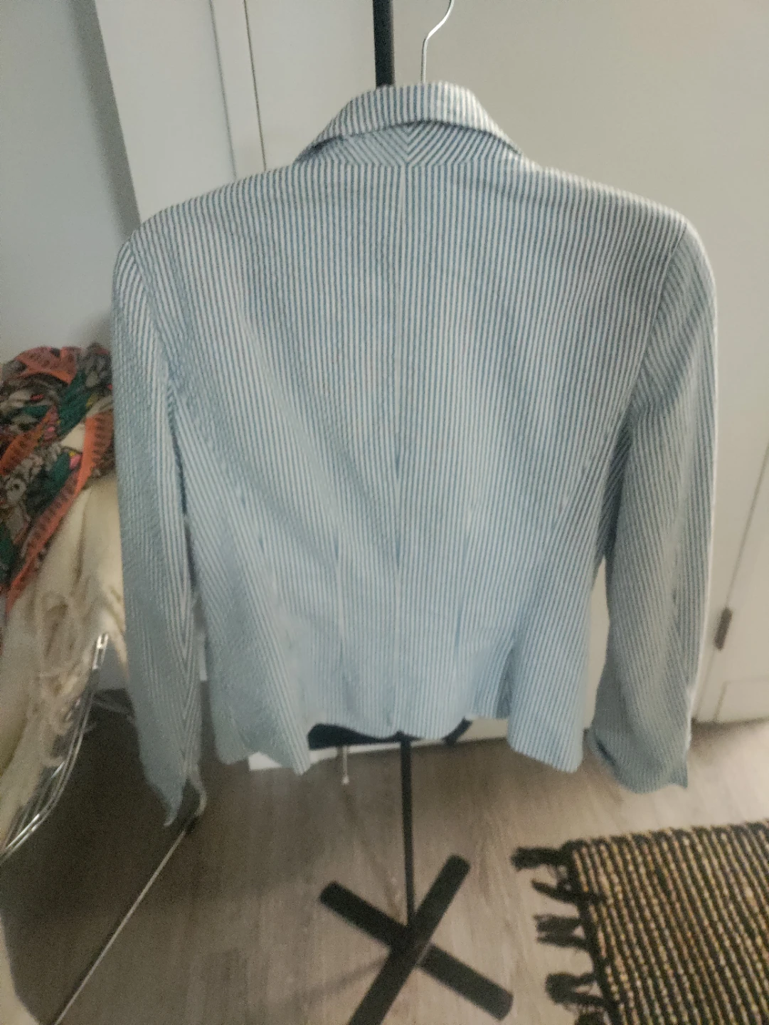 Anne Klein Seersucker Blazer