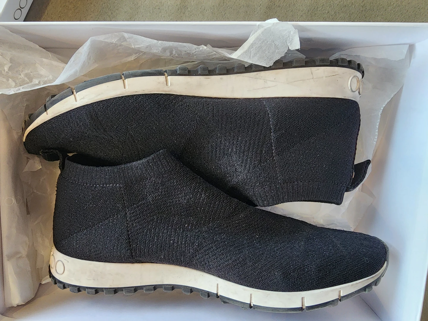 Jimmy Choo Norway Kil Knit Lurex Sneakers - photo 3