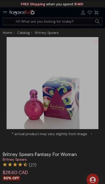 Britney Spears Fantasy For Woman Eau de Parfum