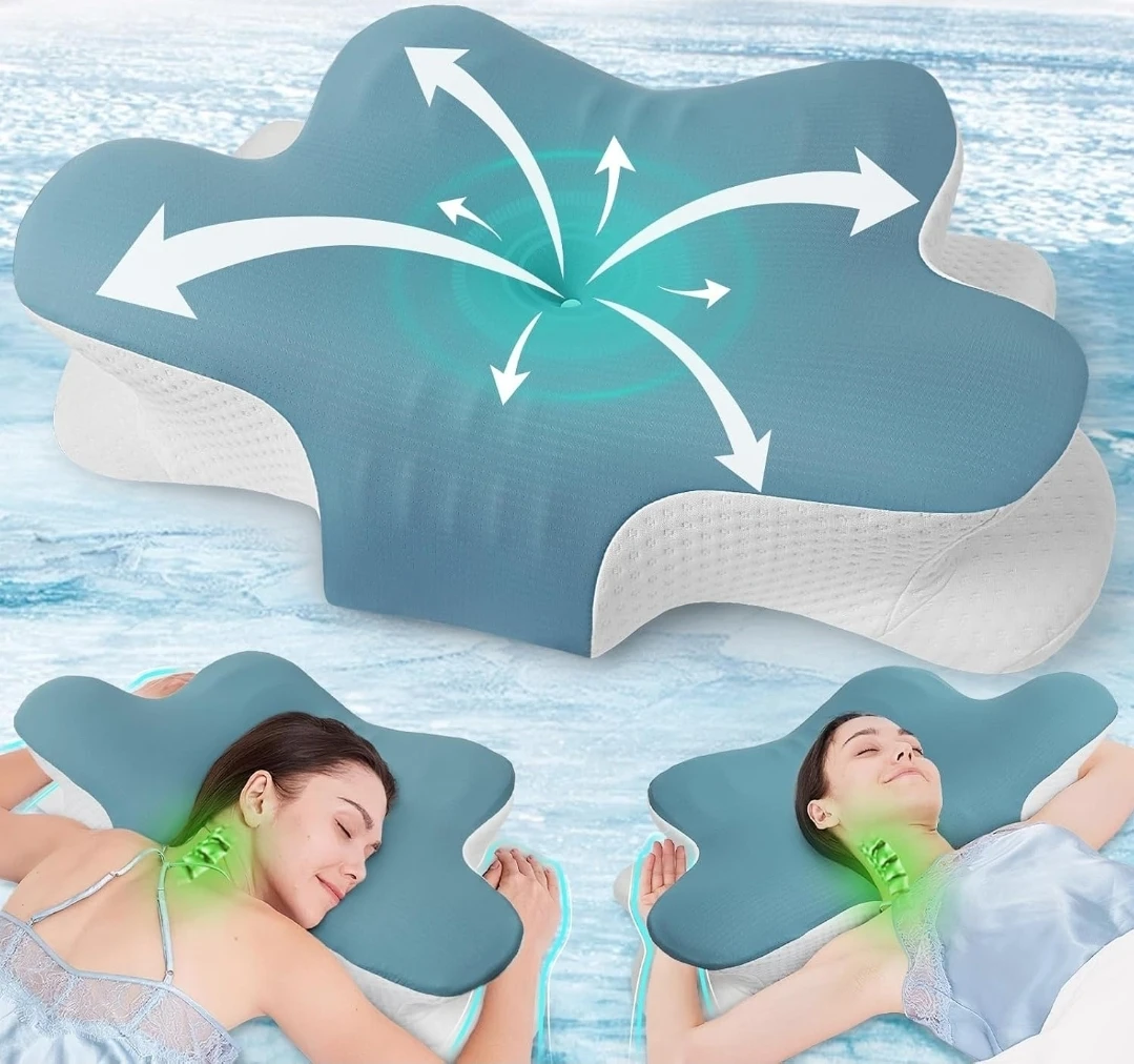 Cervical Memory Foam Pillow for Neck and Shoulder Pain
