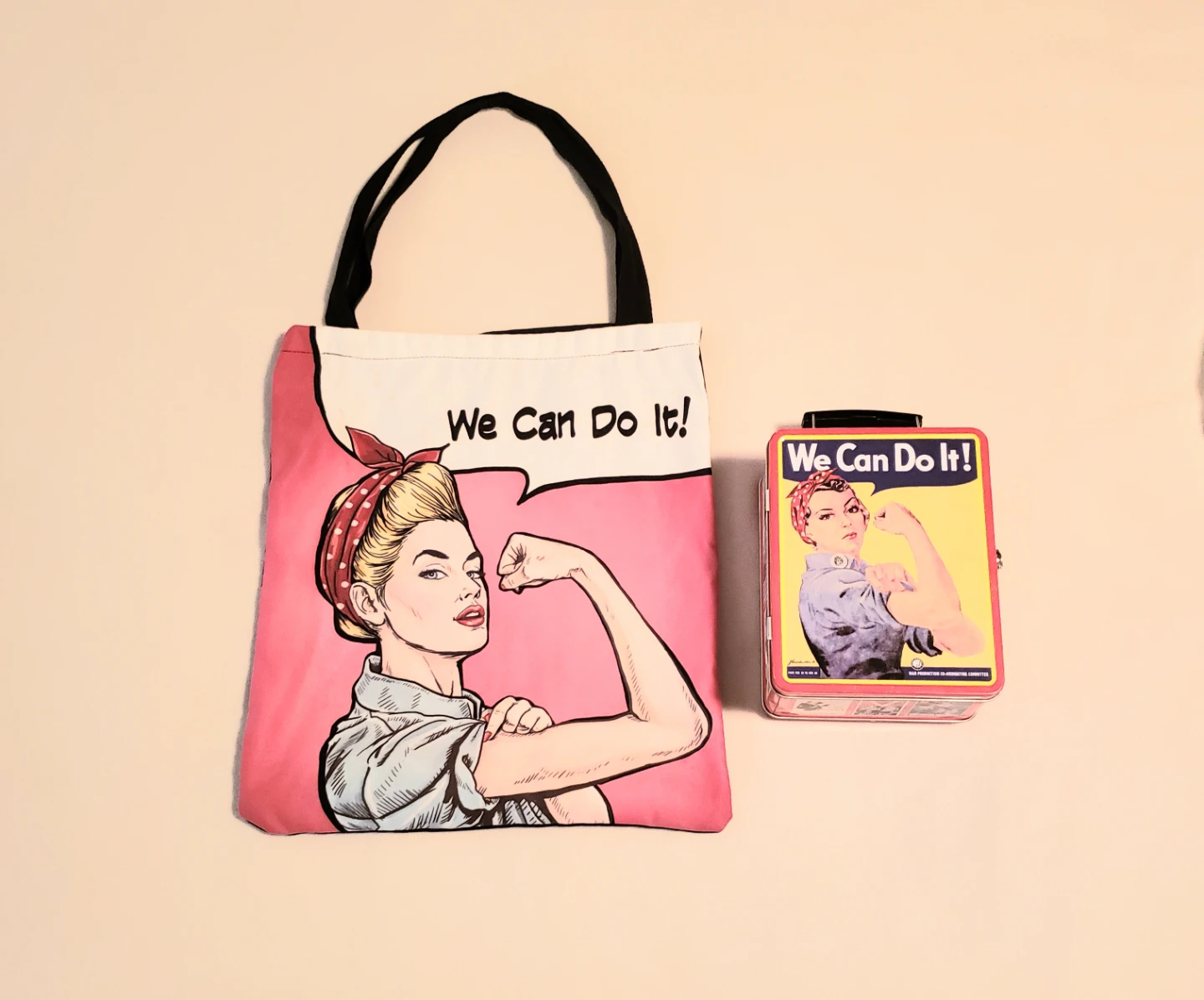 Rosie the Riveter We Can Do It! Tote and Lunch Box $10