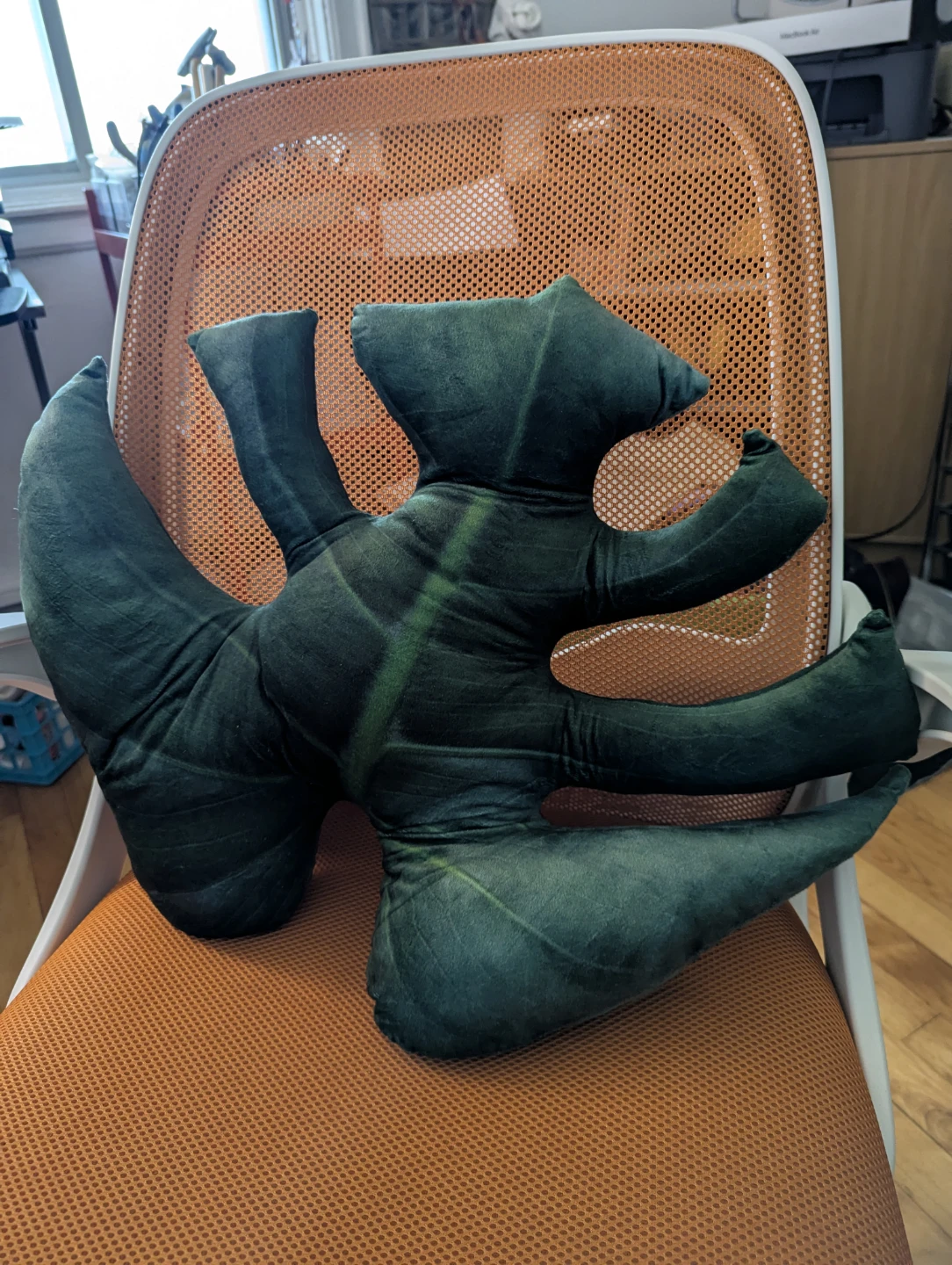 Whimsical plant leaf pillows 🌿 monstera large - photo 2
