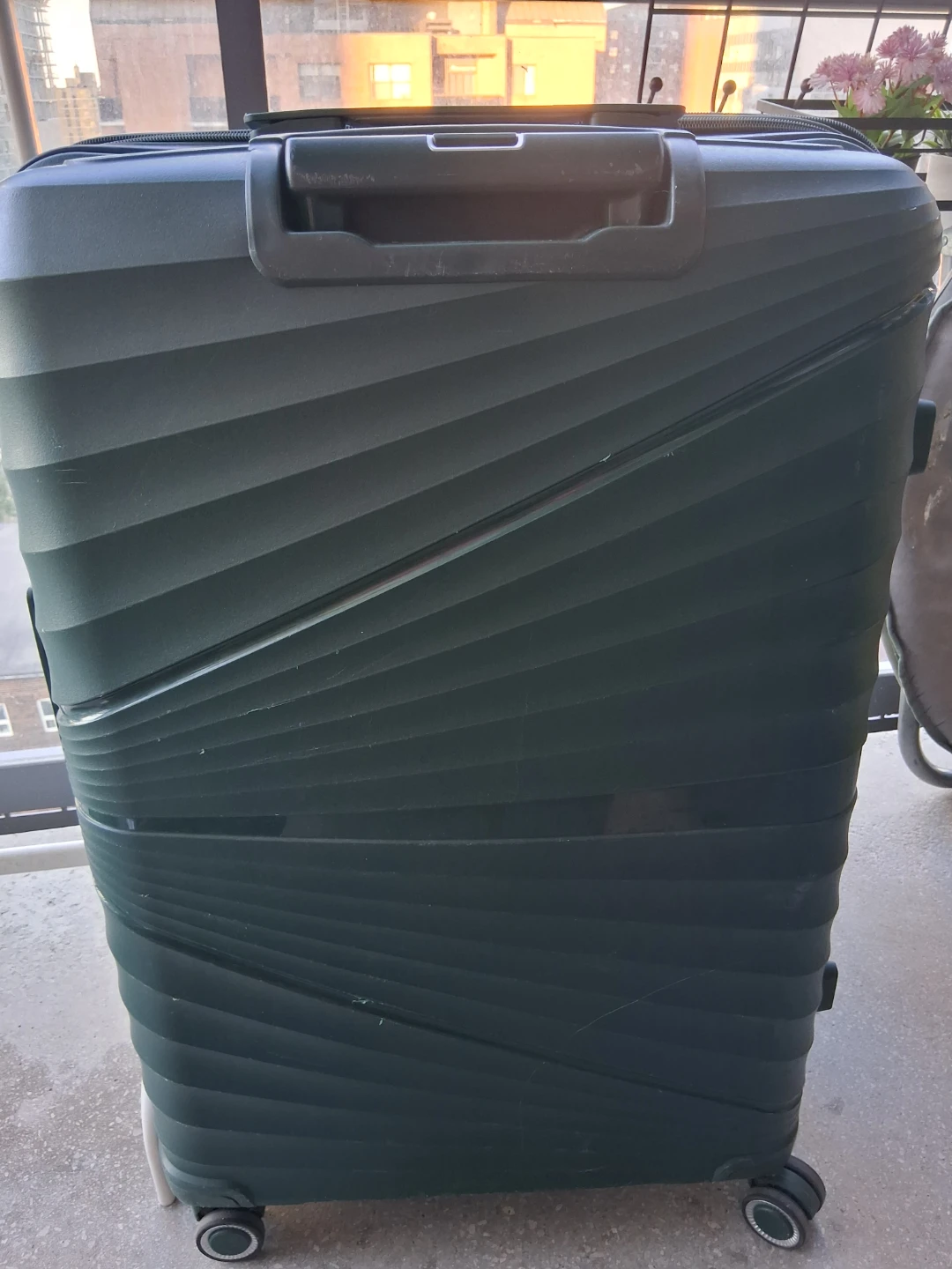 Green Hardshell Spinner Suitcase
