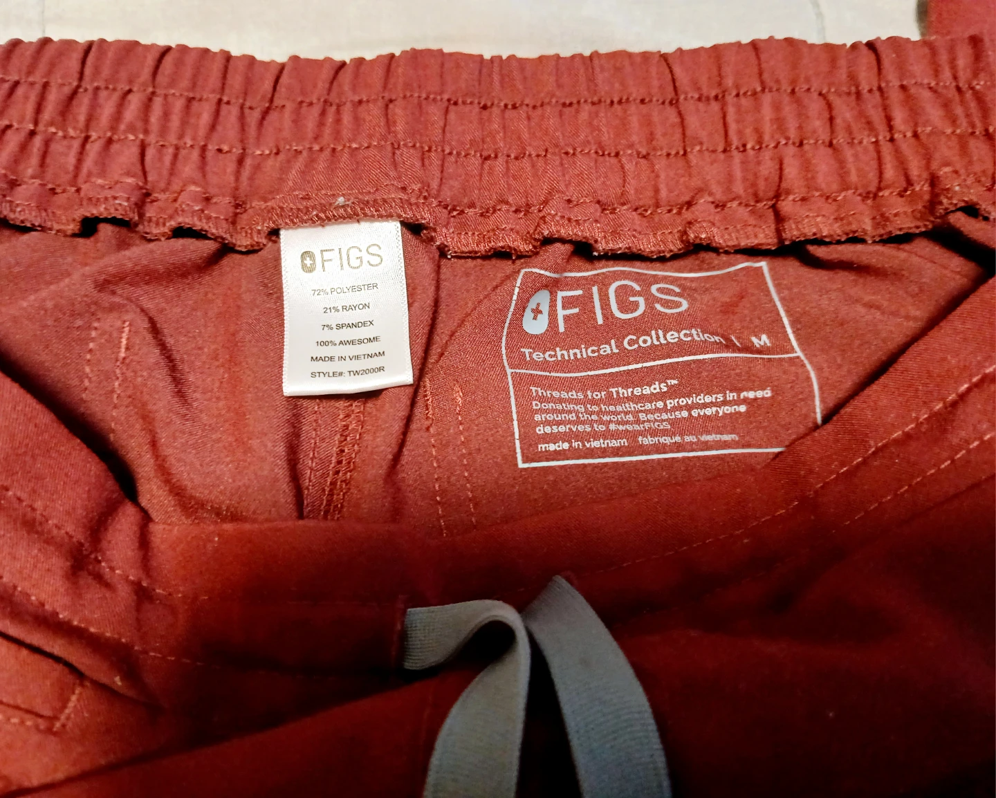 Women Medium Figs Red Pants - photo 2