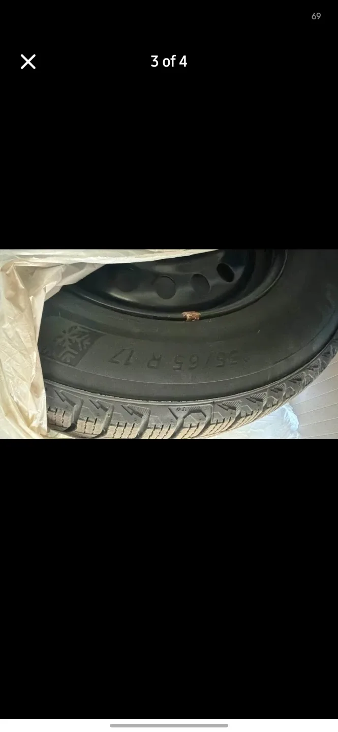 Michelin X-Ice Snow Tires with 17" Steel Rims - photo 3