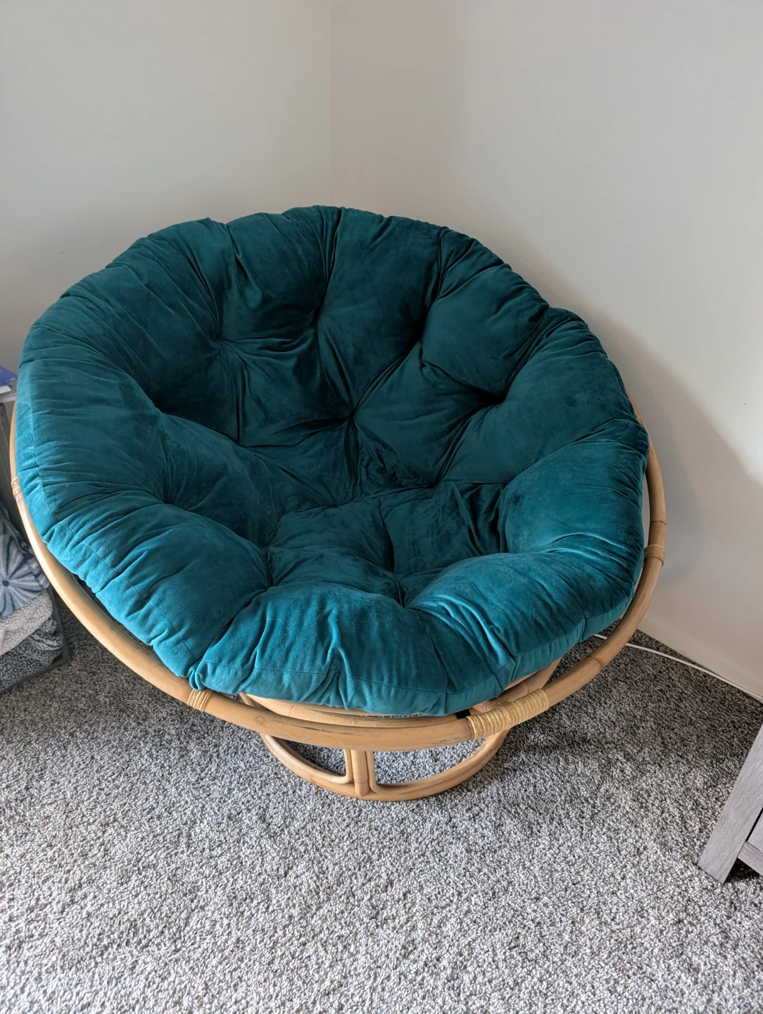 Teal Papasan Chair - photo 3